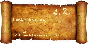 Lenkh Kozima névjegykártya